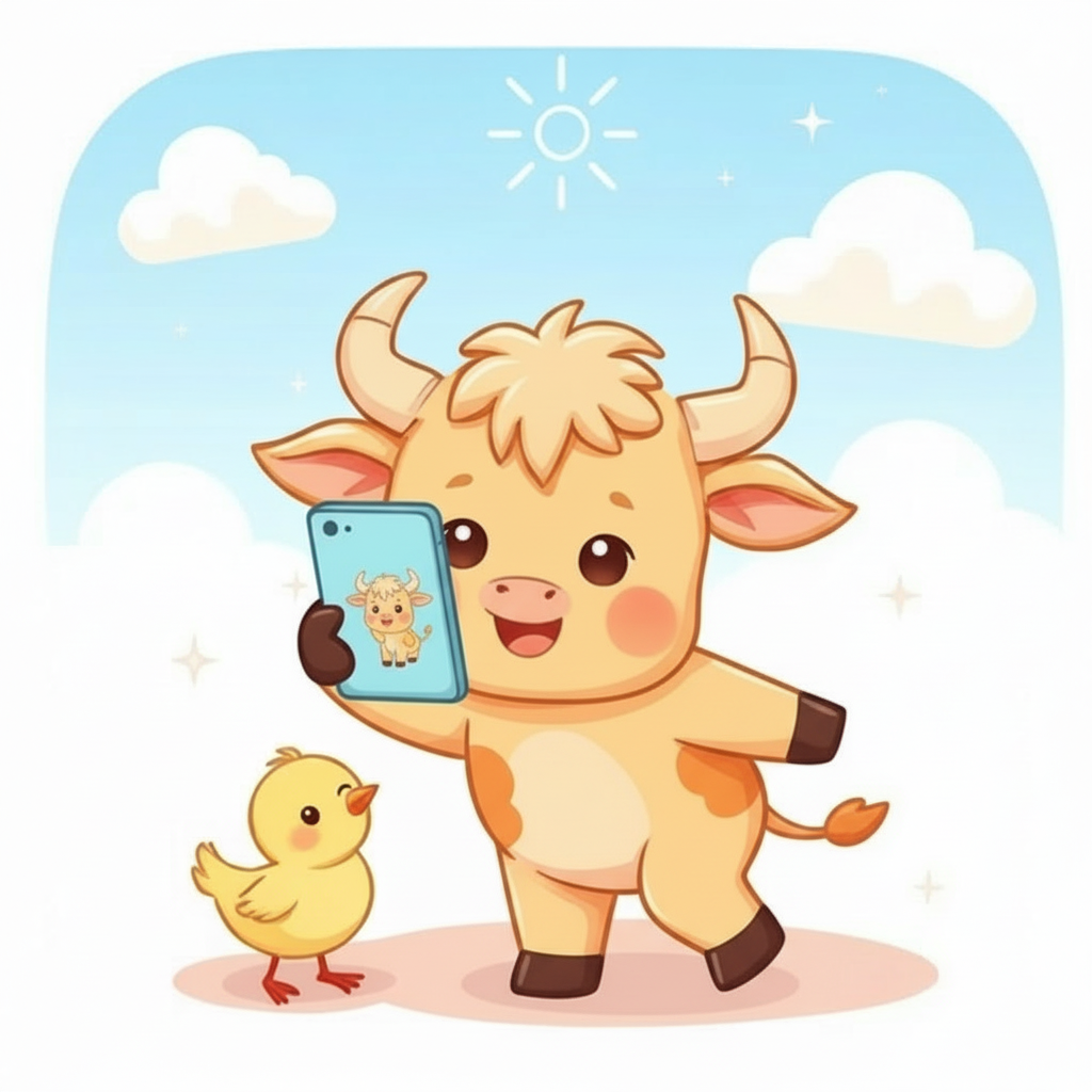 ステップ2 免許証とドローンを撮影してアップロードする牛のイラスト