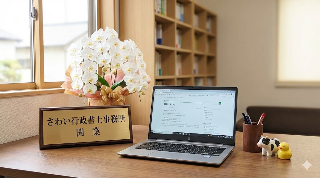さわい行政書士事務所開業のお知らせ